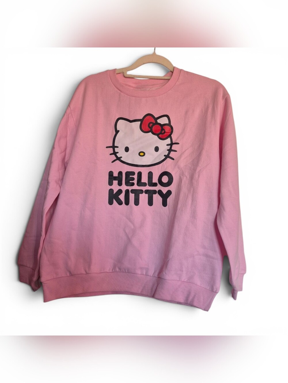 Sanrio Girls Hello Kitty Pink Crewneck Sweatshirt